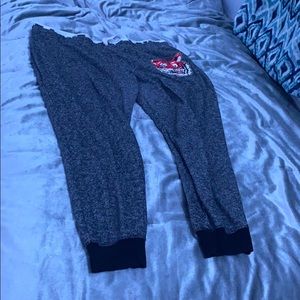 Sweatpant w/ love elastic waist band & tiger decal